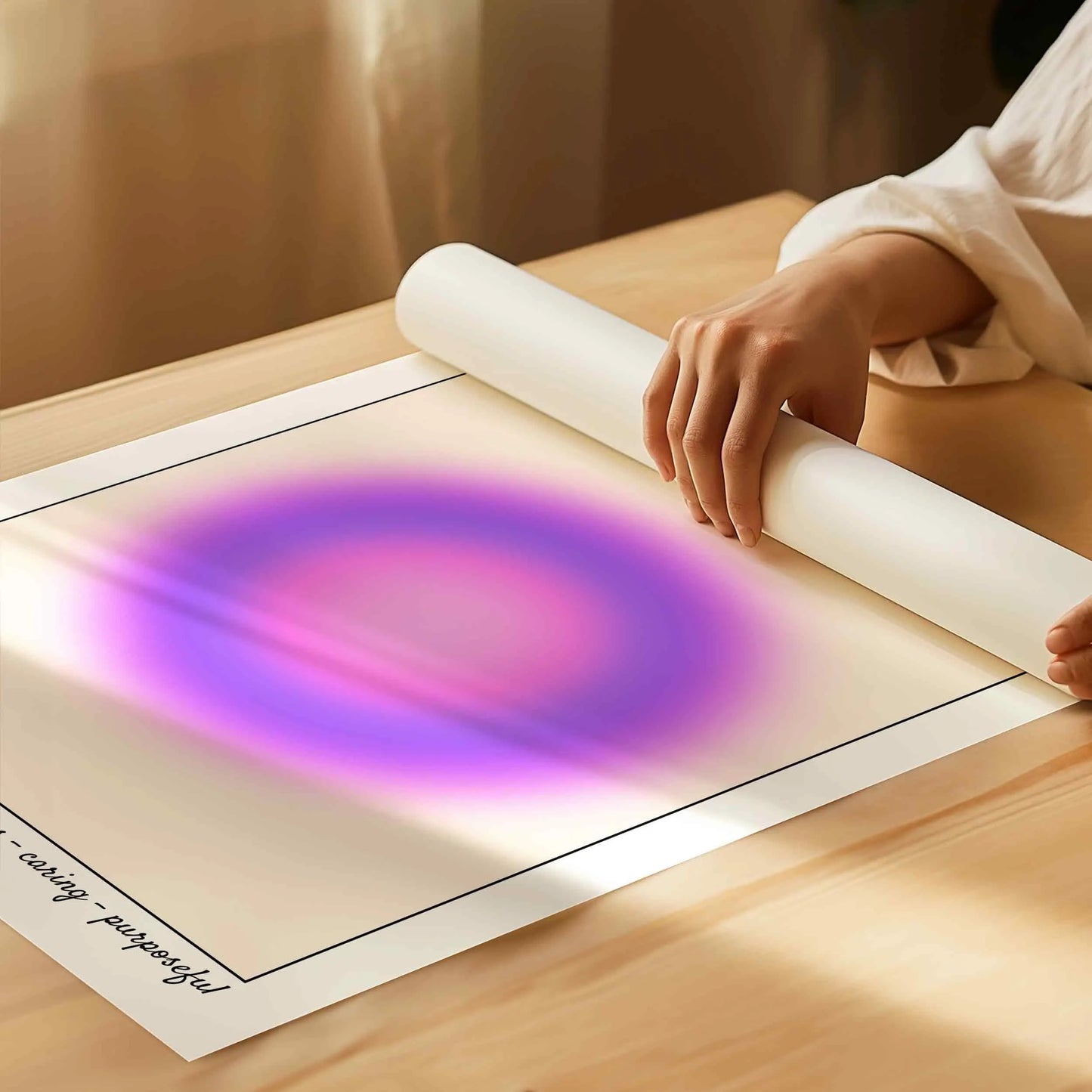 Scorpio Aura Canvas Wall Art, Gradient Zodiac Astrology Print for Scorpio Season